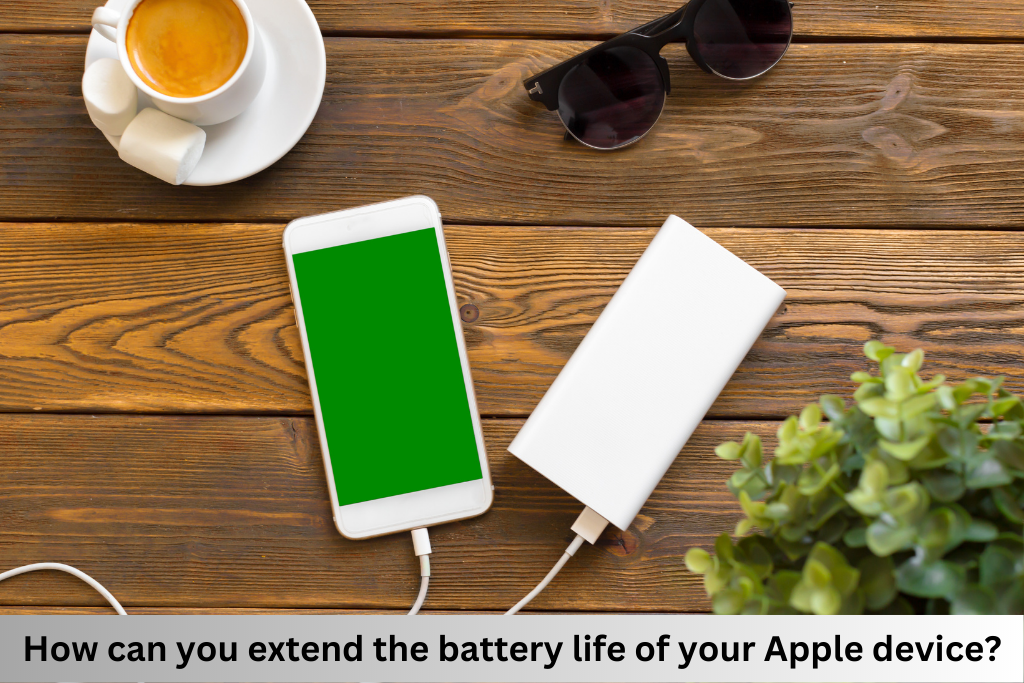 How can you extend the battery life of your Apple device?